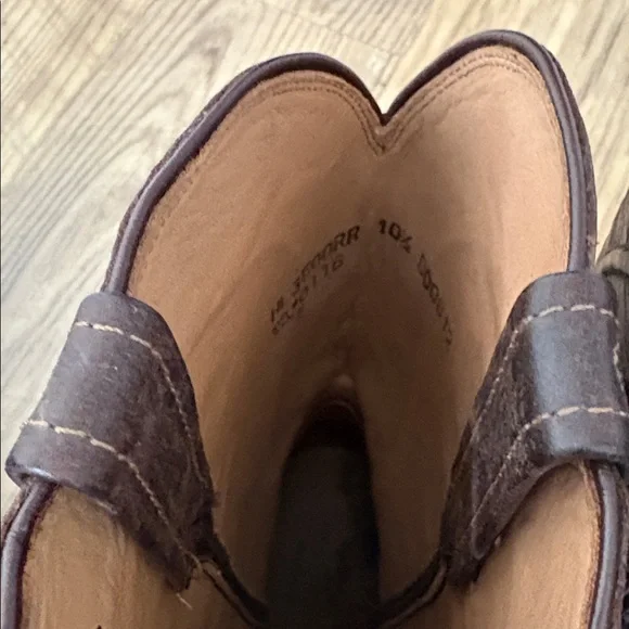 Lucchese Dark Brown Western Boots - Picture 3 of 7